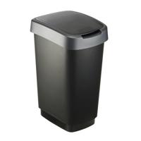 Rotho Afvalbak 25 Liter Zwart - thumbnail