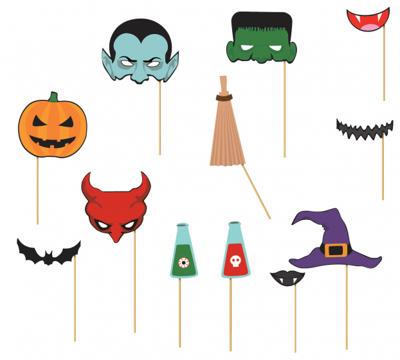 Photo Booth Set Halloween