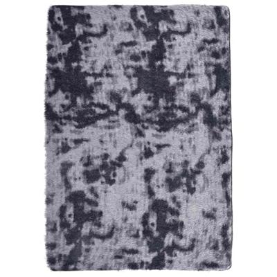 Hoogpolig vloerkleed NAVARRA 160x230 cm polyester donkergrijs