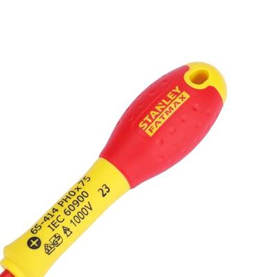 Stanley handgereedschap FatMax Schroevendraaier Phillips VDE PH0 X 75mm - 0-65-414