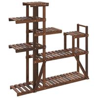 VidaXL Plantenstandaard 110x25x111 cm massief vurenhout - thumbnail