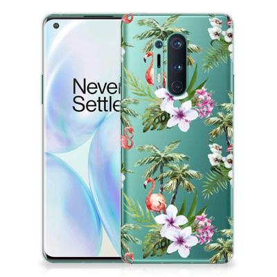 OnePlus 8 Pro | TPU Hoesje | Flamingo Palms OnePlus 8 Pro | TPU Hoesje | Flamingo Palms