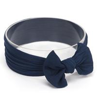 Schattig bowknot zuigeling baby meisje Hairband Headwear hoofdbanden (Navy # 2) - thumbnail