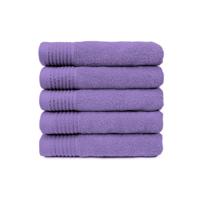 The One Handdoek 450 gram 50x100 cm Paars (5 stuks) - thumbnail