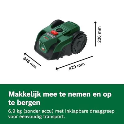 Bosch Home and Garden VISIMOW18V-100 06008E1002 Robotmaaier