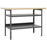 Werkbank 120x60x85 cm staal grijs - thumbnail