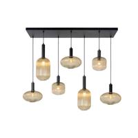 Lucide MALOTO - Hanglamp - 7xE27 - Amber - thumbnail
