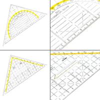 Aristo AR-18102B 3in1 Geocoverset Geocover/Geodriehoek/Tekendriehoek Mystic Green - thumbnail