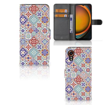 Samsung Galaxy Xcover 7 | Bookcase | Tiles Color