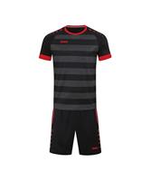 JAKO 4214K Shirt Celtic Melange Km Kids - Zwart/Sportrood - 140 - thumbnail