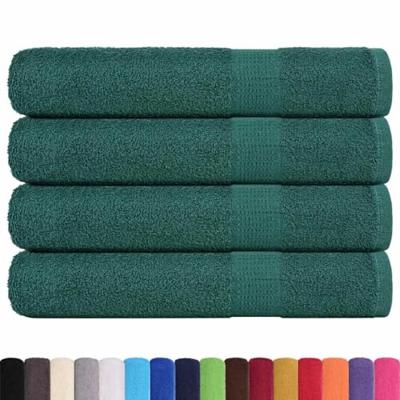 VidaXL Handdoeken 4 st 100x200 cm 360 g/m² 100% katoen groen