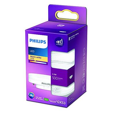 Philips LED 77371700 LED-lamp Energielabel F (A - G) GX53 5.5 W = 40 W Warmwit (Ø x l) 7.5 cm x 2.55 cm 1 stuk(s)