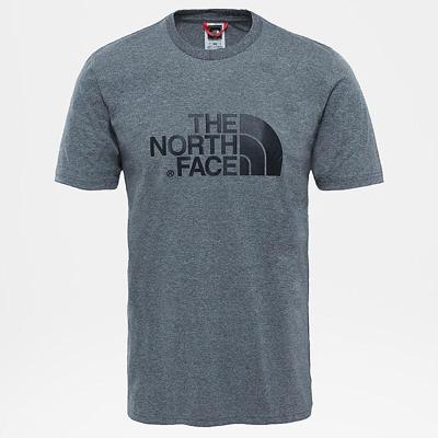 The North Face S/S Easy T-Shirt Heren TNFmediumgreyheather(Std) S