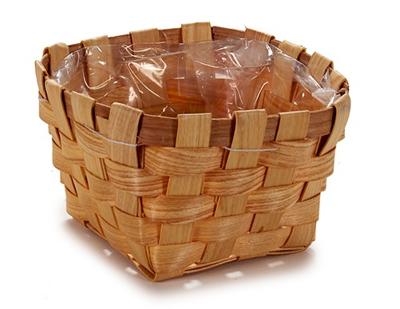 Bloempot Ibergarden Bruin Riet 18 x 9,5 x 18 cm