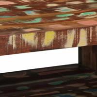Salontafel 70x50x38 cm massief gerecycled hout meerkleurig - thumbnail