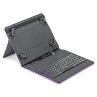 Bluetooth toetsenbord met tablethouder Maillon Technologique MTKEYUSBPR2 9.7"-10.2" Zwart Qwerty Spaans Paars Spaans - thumbnail