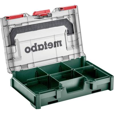 Metabo metaBOX 63 XS 626896000 Gereedschapsbox ABS Groen, Transparant (l x b x h) 252 x 167 x 63 mm Metabo metaBOX 63 XS 626896000 Gereedschapsbox ABS Groen, Transparant (l x b x h) 252 x 167 x 63 mm