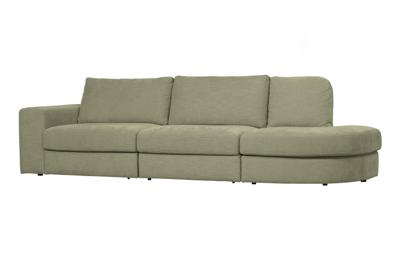 vtwonen 2,5-zits Bank 'Family' Ronding Rechts, Woven, kleur Groen