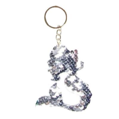 Lg-imports Sleutelhanger Zeemeermin 10 X 9 Cm Zilver