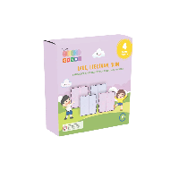 Gladi Magnetisch Speelgoed - Uitbreidingsset - Magnetic Tiles - 4 grote tegels - thumbnail