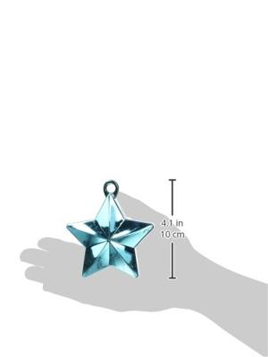 Amscan Ballongewicht ster blauw 10 cm | 24 stuks