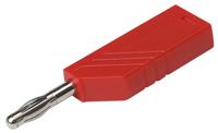 SKS Hirschmann LAS N WS Lamellenstekker Stekker, recht Stift-Ø: 4 mm Rood 1 stuk(s) - thumbnail