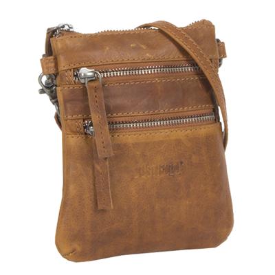 Justified Bags Justified Bags® Nynke Small Disco Leren Schoudertas Cognac