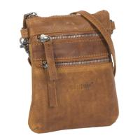 Justified Bags Justified Bags® Nynke Small Disco Leren Schoudertas Cognac - thumbnail