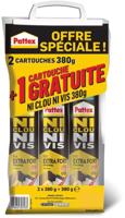 Pattex noch navel ni chrono schroef - veel 2 cartridges 310 ml 380g + 1 gratis - thumbnail