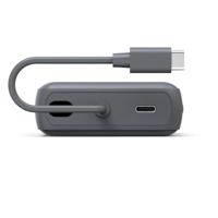 Hama Power Pack Travel met kabel 10000mAh 2 uitgangen:2x USB-C Powerbank Grijs - thumbnail