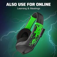 PDP Gaming Airlite Wired Stereo Headset - Jolt Green (Glow in the Dark) - thumbnail