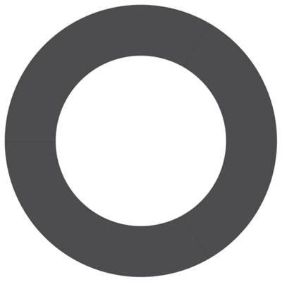 VidaXL Geschikt voor platte boomring zwart ø50 / 80 cm staal