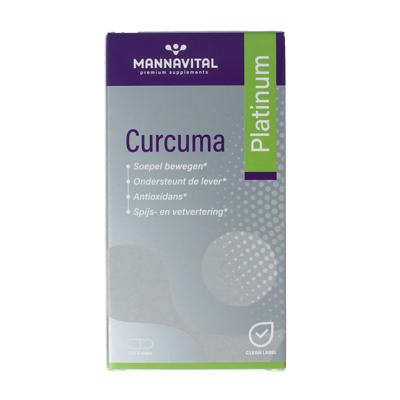 Mannavital Curcuma platinum 180 Vegetarische capsules