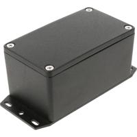 Hammond Electronics 1550Z111FBK Universele behuizing 115 x 66 x 55 Aluminium spuitgietwerk Zwart 1 stuk(s) - thumbnail