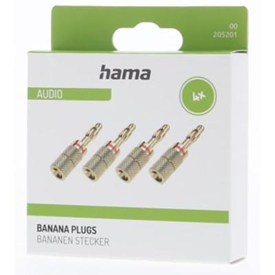 Hama Audio-luidsprekeradapter Banaanstekker Set Van 4