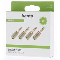 Hama Audio-luidsprekeradapter Banaanstekker Set Van 4 - thumbnail