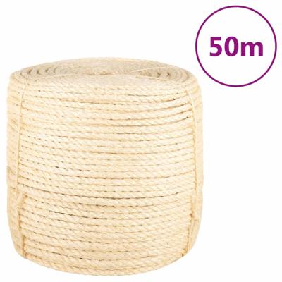 VidaXL Touw 8 mm 50 m 100% sisal VidaXL Touw 8 mm 50 m 100% sisal