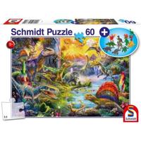 Dinosaurussen - met toevoeging (Figurines van Dinosaurs) - 60 pc's - Schmidt Spiele - thumbnail