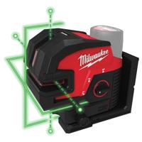 Milwaukee M12 CLL4P-0C Accu Kruislijnlaser met 4 punten 12V Basic Body in Transportkoffer - 4933479202 - thumbnail