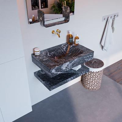 MONDIAZ ALAN-DLUX 70cm planchet Lava. Vrijhangende wastafel CLOUD midden zonder kraangat, kleur Lava. MONDIAZ ALAN-DLUX 70cm planchet Lava. Vrijhangende wastafel CLOUD midden zonder kraangat, kleur Lava.