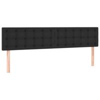 Boxspring met matras kunstleer zwart 120x190 cm - thumbnail