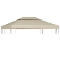 VidaXL Vervangend tentdoek prieel 310 g/m² 3x4 m beige - thumbnail