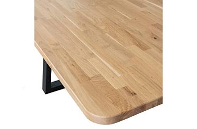 WOOOD Eettafel 'Tablo' Eikenhout, 240 x 100cm, kleur Naturel