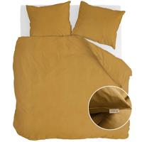 Walra Vintage Cotton Dekbedovertrek 140 x 220/240 cm - Honing mosterd - thumbnail