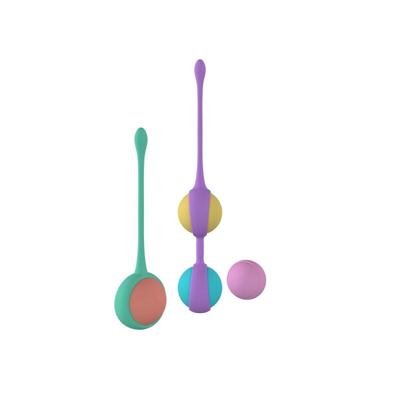 Belaste Kegel Training Set Party Color Toys Siliconen 3 Onderdelen