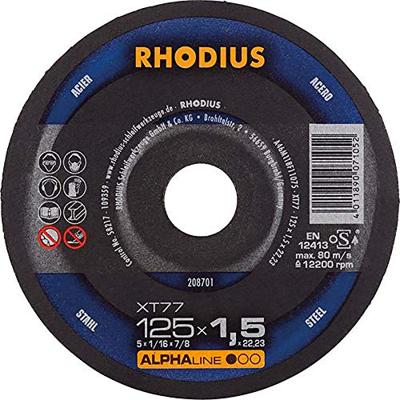 Rhodius 208701 Doorslijpschijf recht 125 mm 1 stuk(s) Staal Rhodius 208701 Doorslijpschijf recht 125 mm 1 stuk(s) Staal
