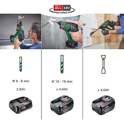 Bosch Groen UniversalHammer 18V | 2.0 J | 4.0 Ah accu + Oplader | In transportkoffer - 06039D6004 - thumbnail