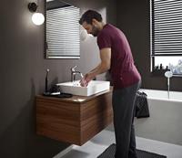 Hansgrohe Metris wastafelkraan 110 CoolStart met waste chroom 31121000 - thumbnail