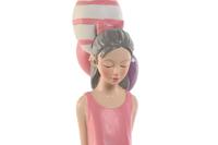 Decoratieve figuren Home ESPRIT Roze Mauve chica 7 x 11 x 27 cm - thumbnail