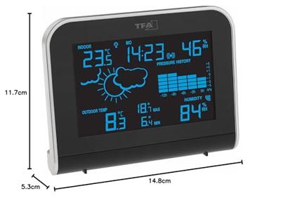 TFA Dostmann SPHERE 35.1148.01 Draadloos weerstation Verwachting voor 12 tot 24 uur Aantal sensoren max.: 1 TFA Dostmann SPHERE 35.1148.01 Draadloos weerstation Verwachting voor 12 tot 24 uur Aantal sensoren max.: 1